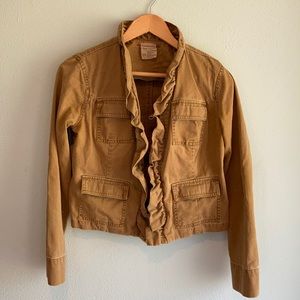 Free People jacket w/ pockets, hook closures. S/P.